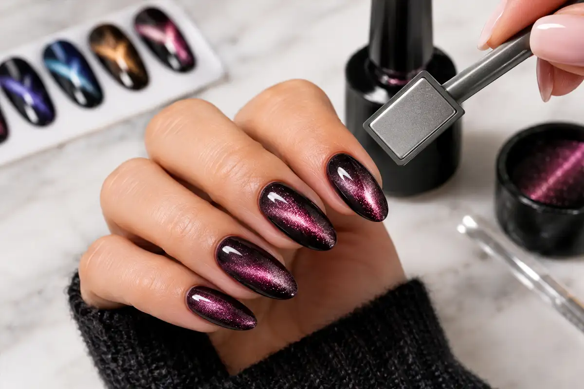 tspa   -Cat Eye Nails Explained: How Magnetic Gel Works (and the Skills Behind It)